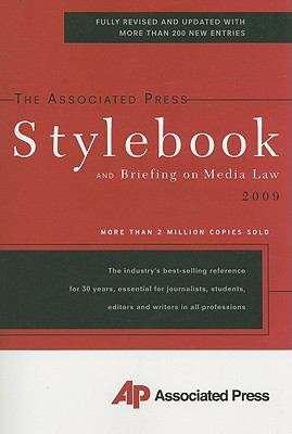 Book cover of AP Associated Press Stylebook and Briefing on Media Law (44th edition)