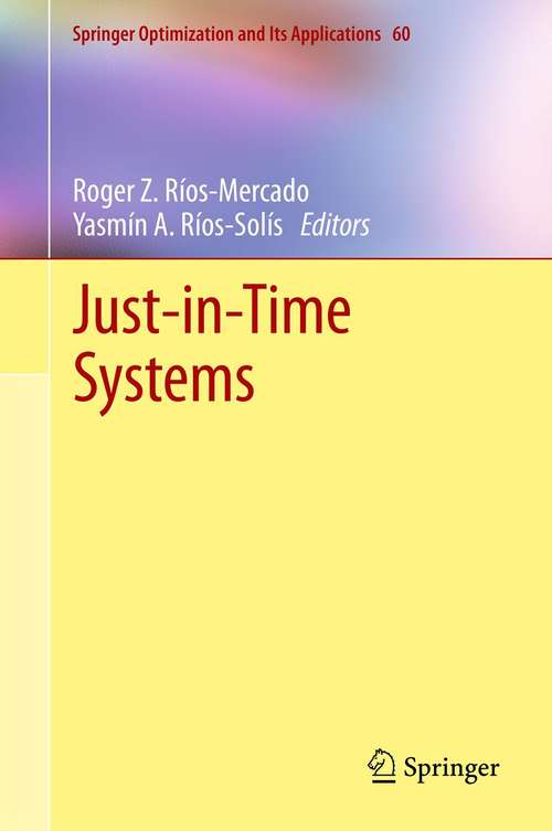 Book cover of Just-in-Time Systems
