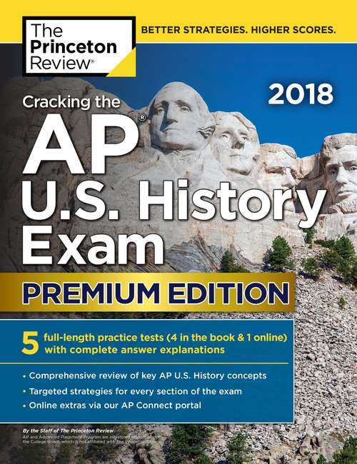 Book cover of Cracking the AP U.S. History Exam 2018, Premium Edition (College Test Preparation)