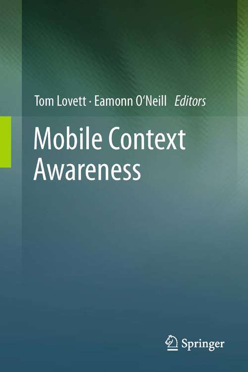 Book cover of Mobile Context Awareness