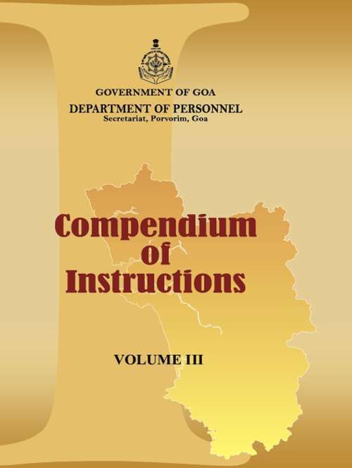 Book cover of Compendium Of Instructions Volume 3: Competitive Exam