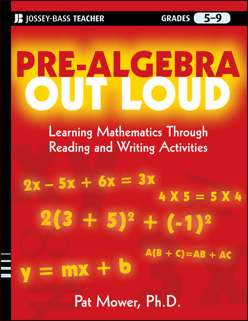 Book cover of Pre-Algebra Out Loud