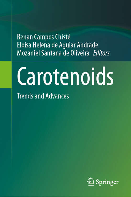 Book cover of Carotenoids: Trends and Advances