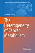The Heterogeneity of Cancer Metabolism (Advances in Experimental Medicine and Biology #1063)