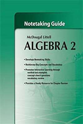 Book cover of Algebra 2: Notetaking Guide