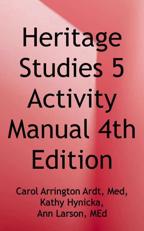 Heritage Studies 5 Activity Manual