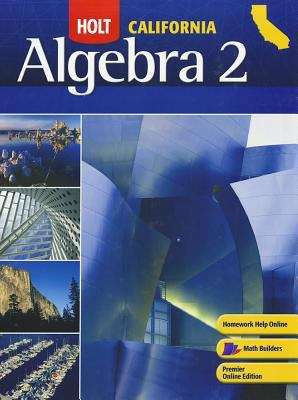Book cover of California Holt Algebra 2