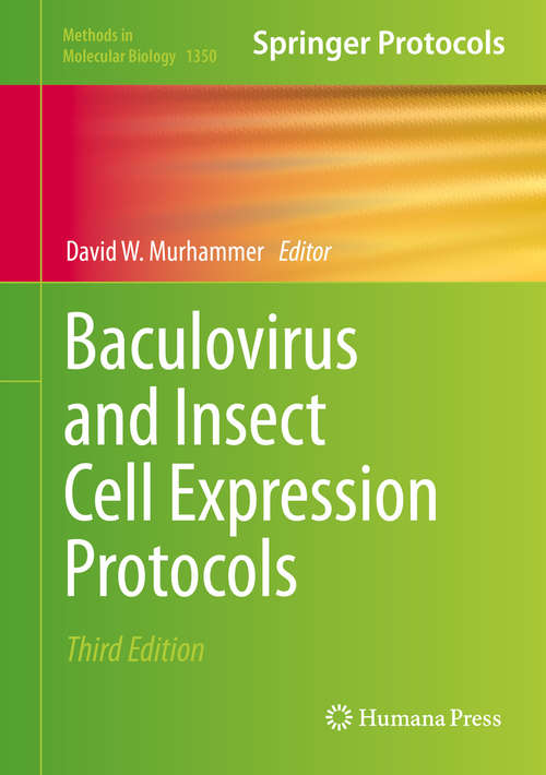 Book cover of Baculovirus and Insect Cell Expression Protocols