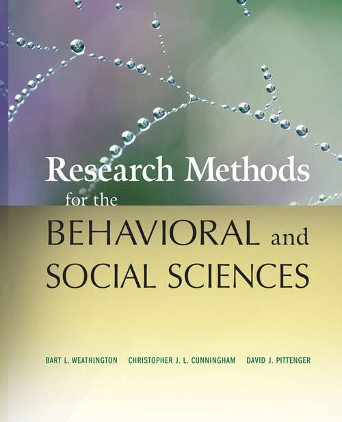 Research Methods for the Behavioral and Social Sciences