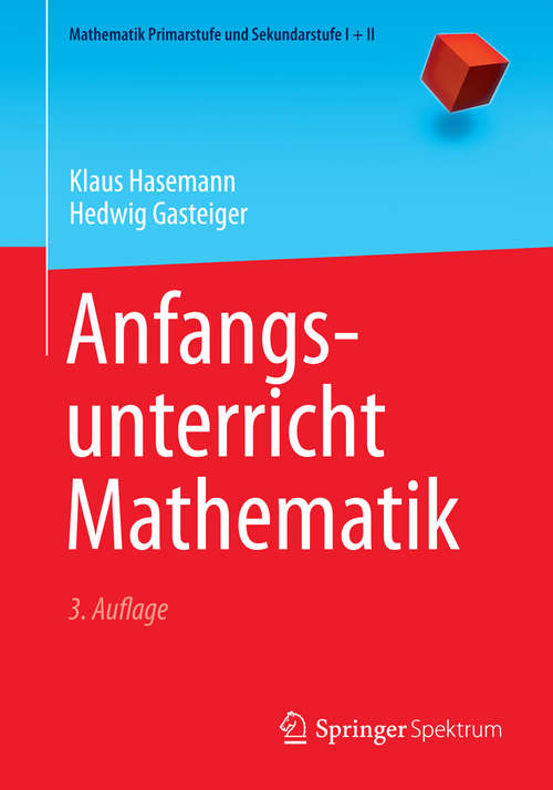 Book cover of Anfangsunterricht Mathematik