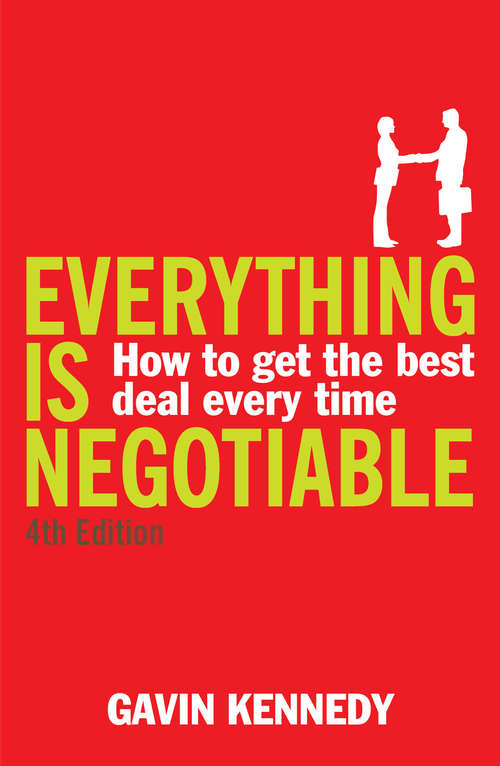 Book cover of Everything is Negotiable: 4th Edition
