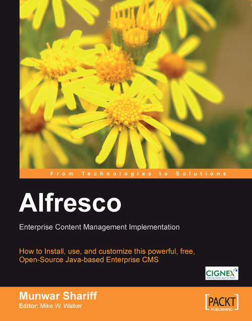 Book cover of Alfresco Enterprise Content Management Implementation