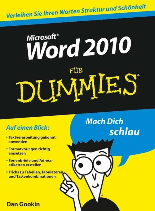 Book cover of Word 2010 für Dummies: Sonderausgabe (Für Dummies)