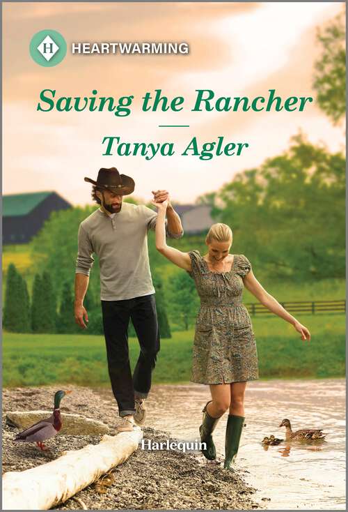 Book cover of Saving the Rancher: A Clean and Uplifting Romance (Original) (A Violet Ridge Novel)