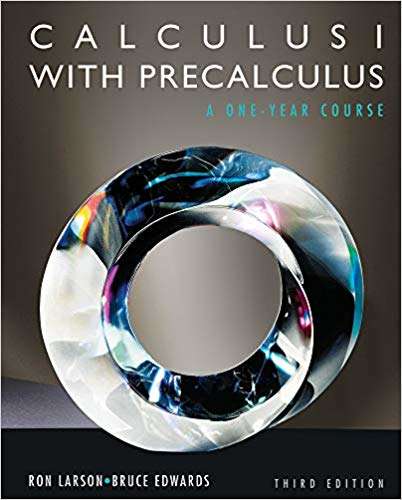 Book cover of Calculus I with Precalculus (3rd Edition)