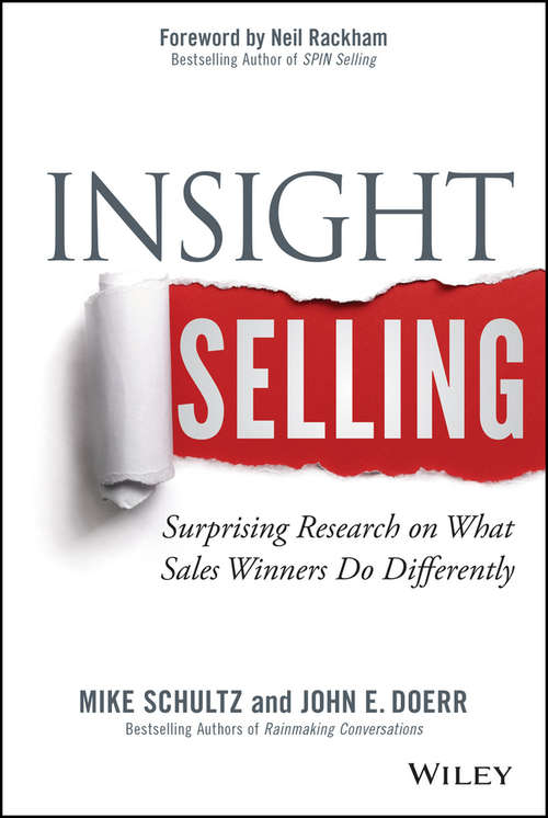 Book cover of Insight Selling: Surprising Research on What Sales Winners Do Differently