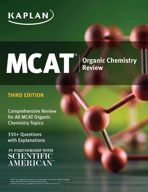 Book cover of MCAT Organic Chemistry Review: Online + Book