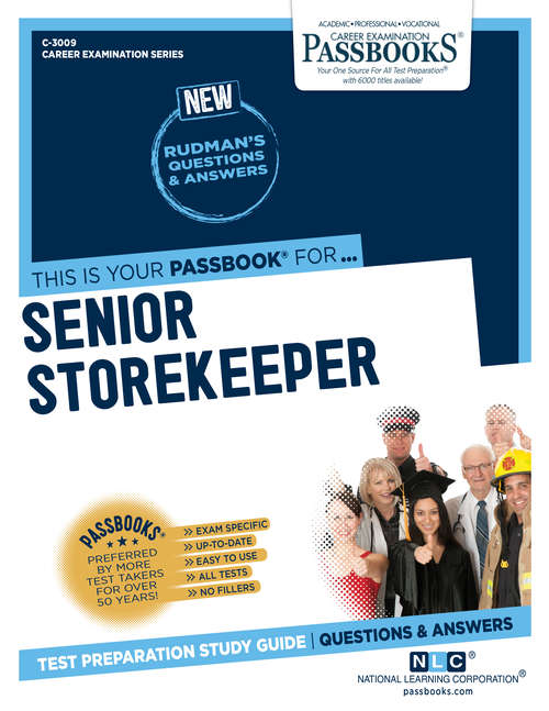 Book cover of Senior Storekeeper: Passbooks Study Guide (Career Examination Series)