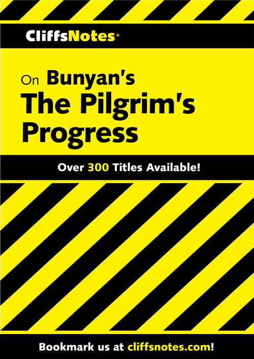 Book cover of CliffsNotes on Bunyan's Pilgrim's Progress
