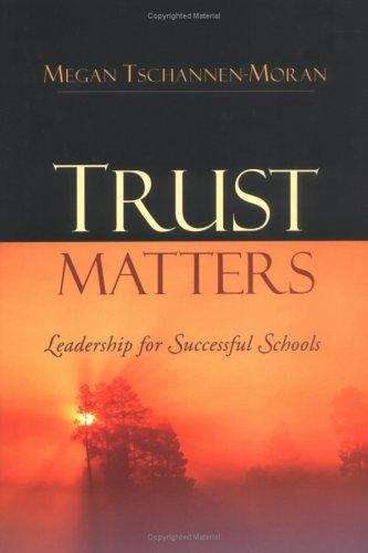 Book cover of Trust Matters: Leadership for Successful Schools