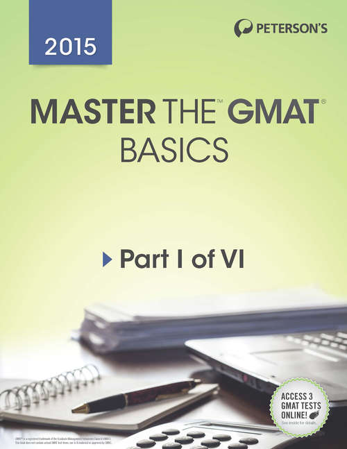 Book cover of Master the GMAT: GMAT Basics