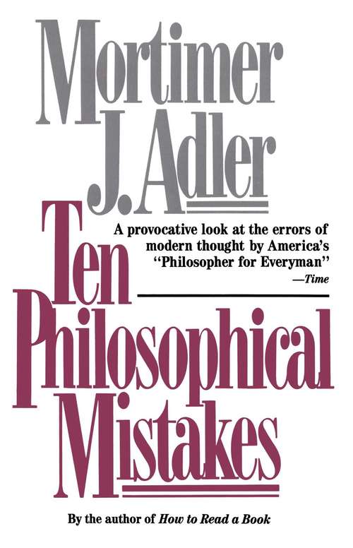 Book cover of Ten Philosophical Mistakes