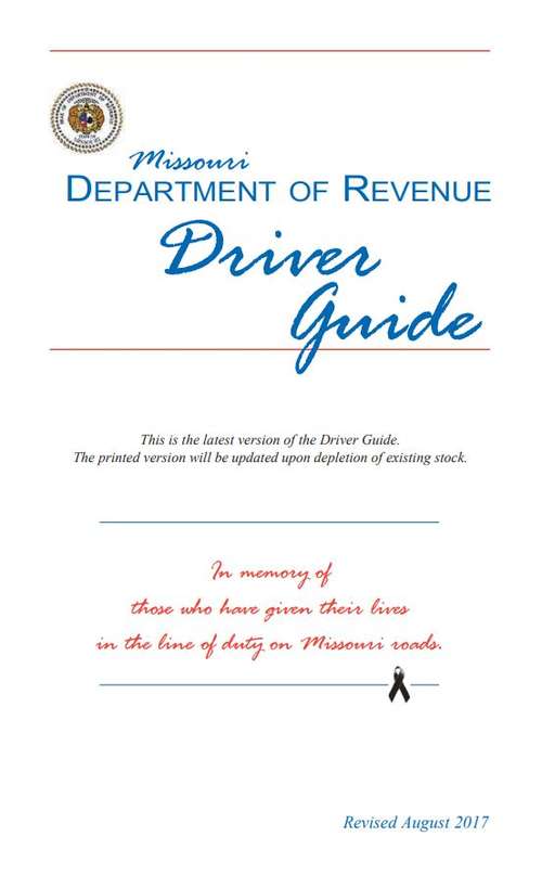 Book cover of Missouri Driver Guide