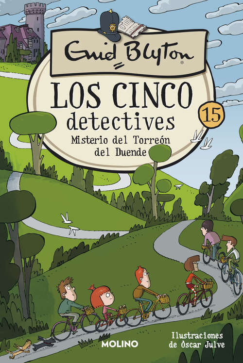 Book cover of Los cinco detectives 15 - Misterio del torreón del duende (Los cinco detectives: Volumen 15)