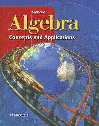 Book cover of Algebra Concepts and Applications