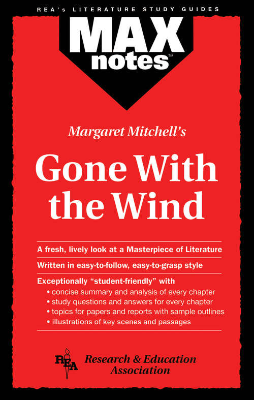 Book cover of Gone with the Wind (MAXNotes Literature Guides) (MAXnotes Literature Guides)