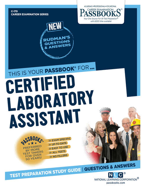 Book cover of Certified Laboratory Assistant: Passbooks Study Guide (Career Examination Series: C-179)