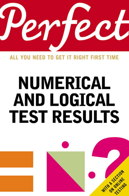 Book cover of Perfect Numerical and Logical Test Results