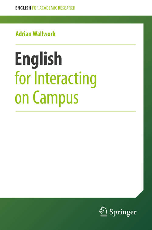 Book cover of English for Interacting on Campus
