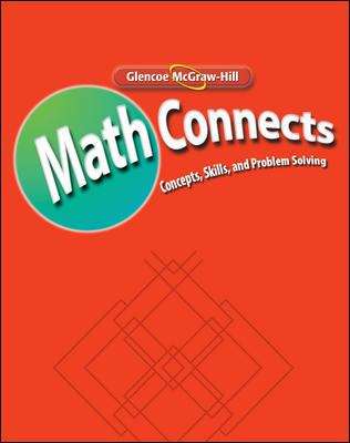 Book cover of Math Connects, Course 1: Study Guide and Intervention and Practice Workbook