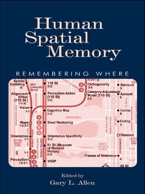 Book cover of Human Spatial Memory: Remembering Where