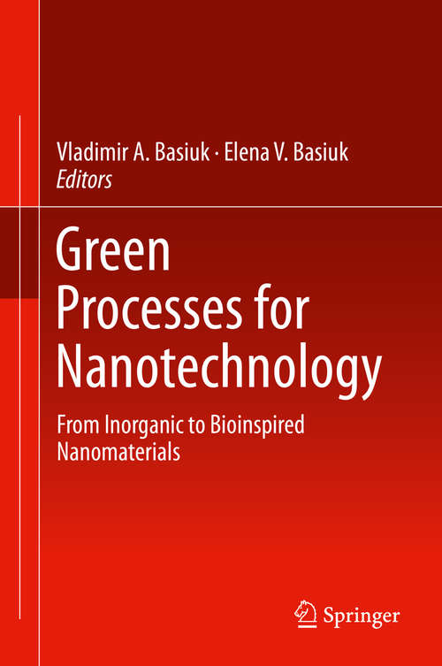 Book cover of Green Processes for Nanotechnology