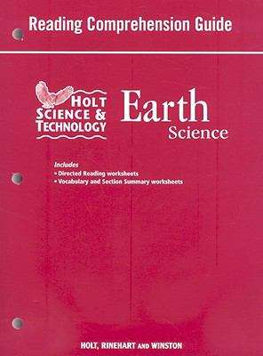 Book cover of Holt Science and Technology: Earth Science Reading Comprehension Guide