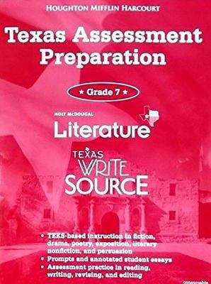 Book cover of Texas Write Source, Holt McDougal Literature, Texas Assessment Preparation, Grade 7
