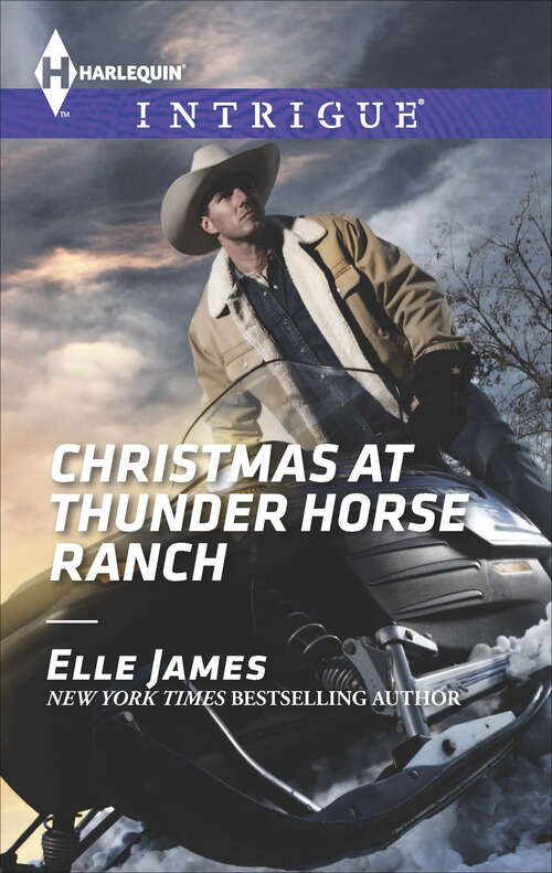 Book cover of Christmas at Thunder Horse Ranch: Cowboy Behind The Badge The Hill Christmas At Thunder Horse Ranch
