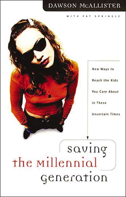Book cover of Saving the Millennial Generation
