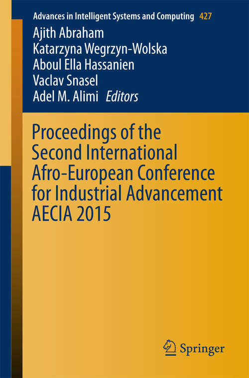 Proceedings of the Second International Afro-European Conference for Industrial Advancement AECIA 2015