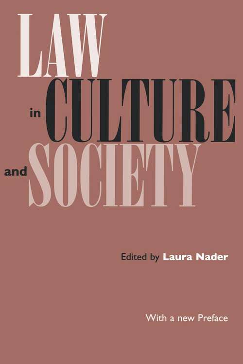 Book cover of Law in Culture and Society