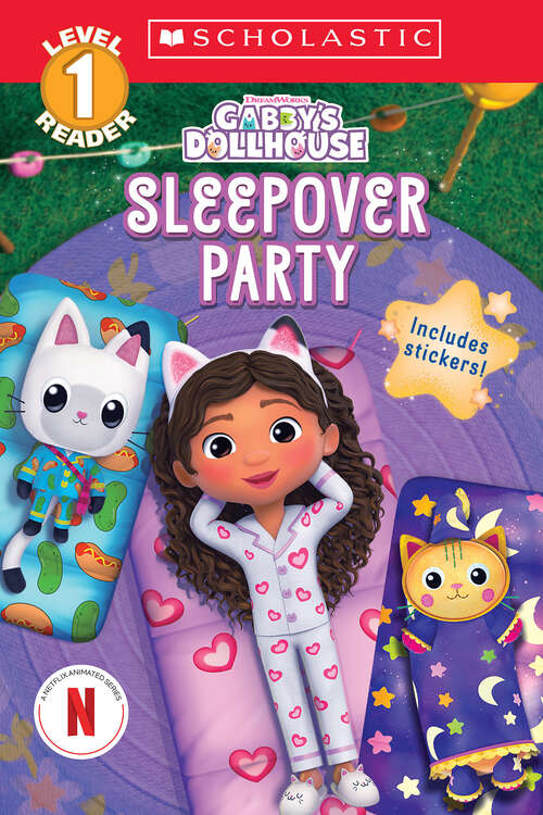 Book cover of Gabby's Dollhouse: Sleepover Party (Scholastic Reader, Level 1)