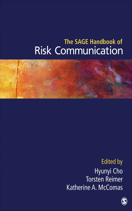 Book cover of The SAGE Handbook of Risk Communication
