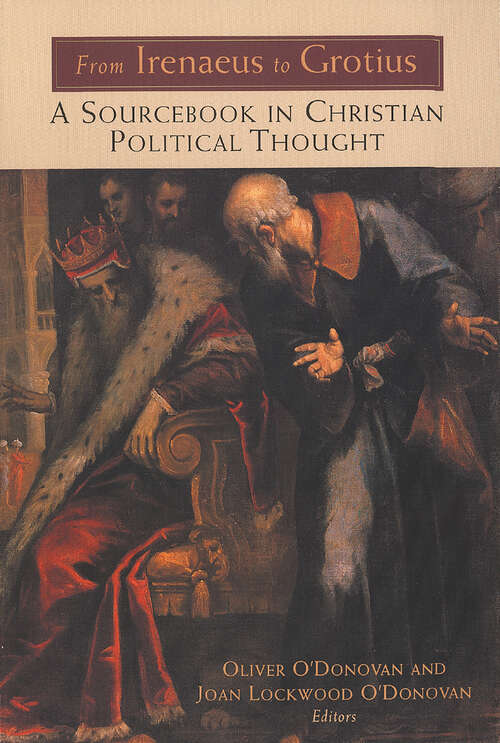 Book cover of From Irenaeus to Grotius