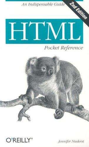 Book cover of HTML Pocket Reference, 2nd Edition