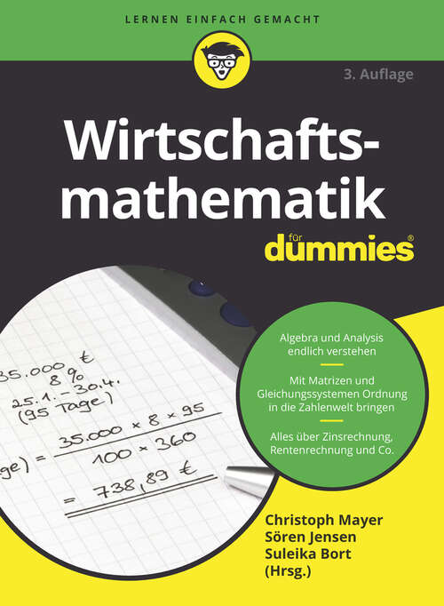 Book cover of Wirtschaftsmathematik für Dummies (Für Dummies)