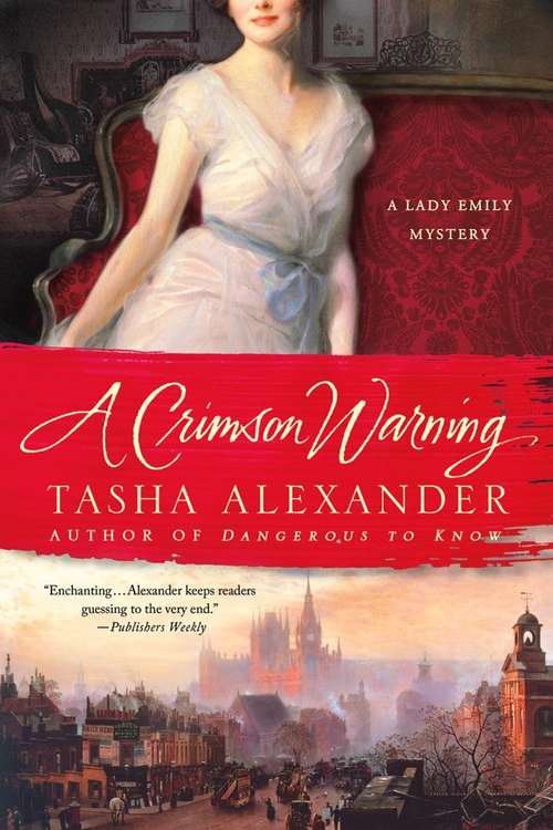 Book cover of A Crimson Warning (Lady Emily Mysteries)