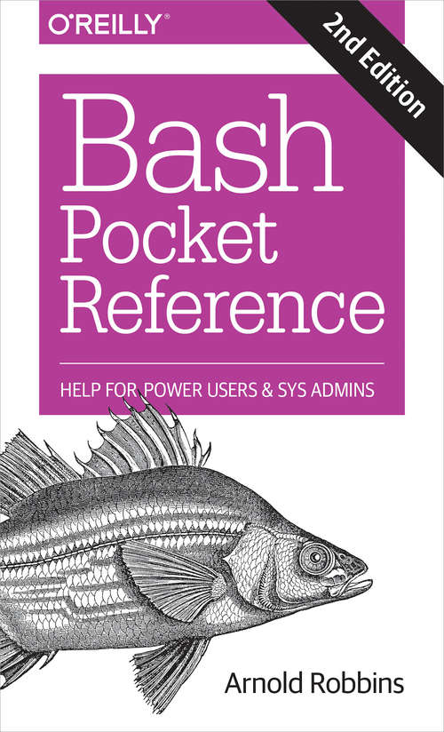 Book cover of bash Pocket Reference