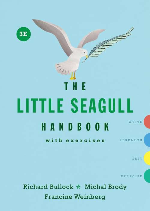 Book cover of The Little Seagull Handbook with Exercises (Third Edition)